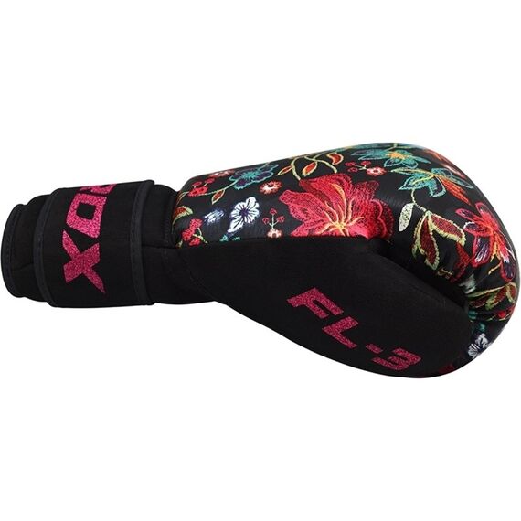 Boxhandschuhe RDX FL3 Floral – Schwarz – 12oz, Farbe: Mehrfarbig, OZ: 12oz, 4 image