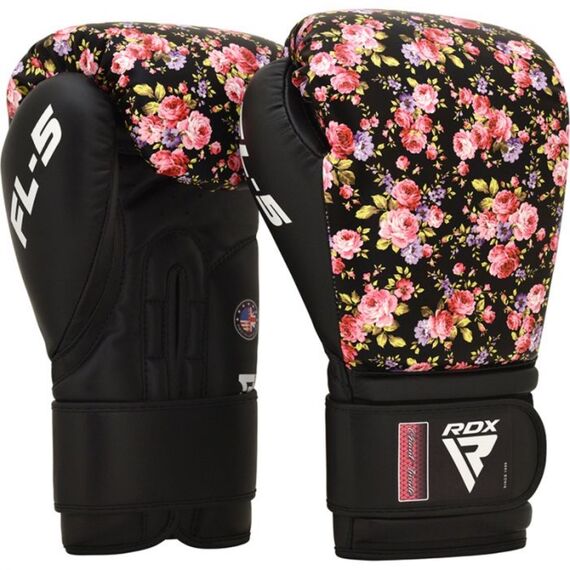 Boxing Gloves RDX FL5 Floral – Black/Floral – 12oz, Colour: Schwarz, OZ: 12oz, 5 image