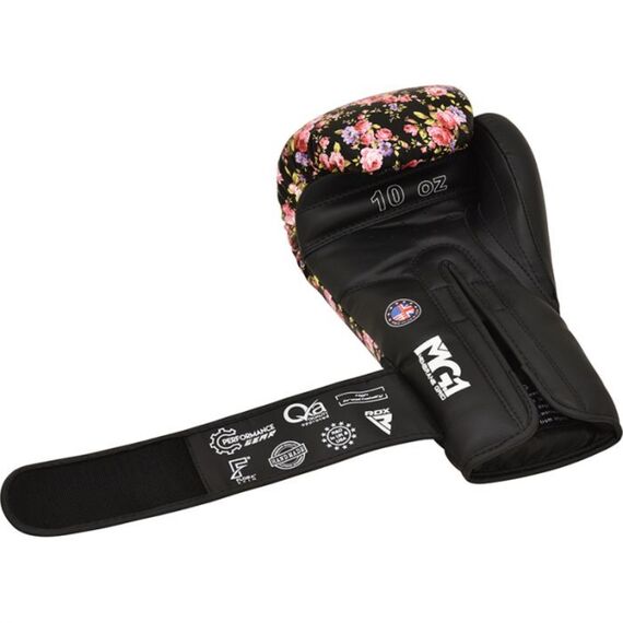 Boxing Gloves RDX FL5 Floral – Black/Floral – 12oz, Colour: Schwarz, OZ: 12oz, 2 image