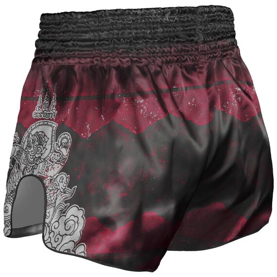 Shorts de Muay Thaï Hanuman, Taille: M, Couleur: Rouge, 2 image
