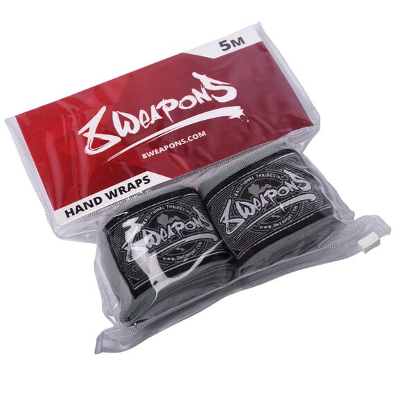 8 Weapons Handwraps semi-elastic, Colour: Grey, Length: 5.0m, 6 image
