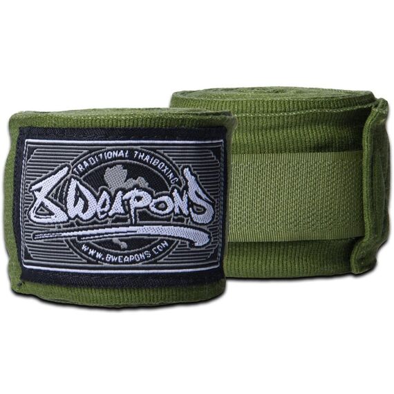 8 Weapons Handwraps semi-elastic, Colore: Khaki, Lunghezza: 5.0m