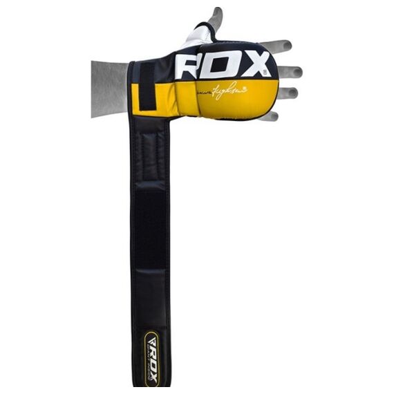 MMA Sparring Gloves RDX Rex T6 Plus – Yellow and Black – L, Size: L, Colour: Yellow, 2 image