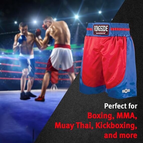 Ringside Pro-Style Boxing Trunks, Size: S, Colour: Rot, 4 image