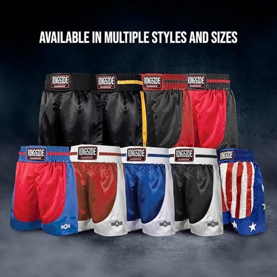 Ringside Pro Boxing Trunks, Taglia: S, Colore: Rosso, 3 image