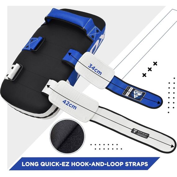 RDX T1 Curved Thai Kick Pad – The Ultimate Muay Thai Training Gear, Size: One Size, Colour: Blue, 4 image