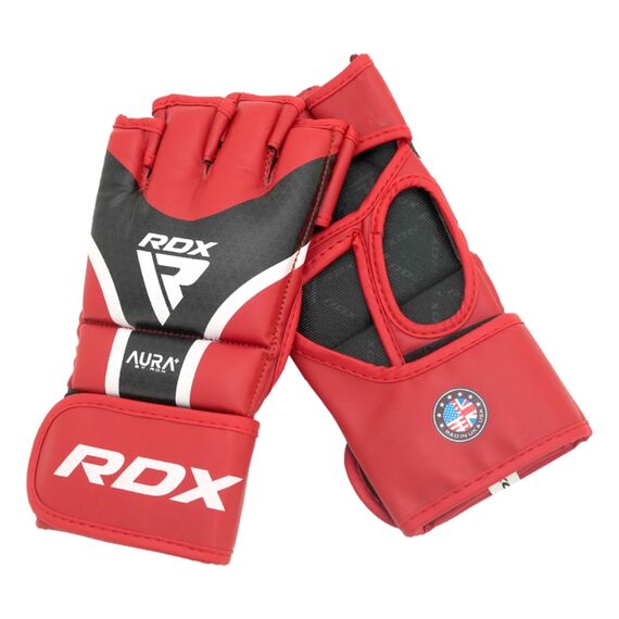 RDX Grappling Gloves Aura Plus T-17 Red/Black-Xl, Taglia: XL, Colore: Rosso , 5 image