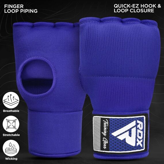 Sous-Gants de Boxe RDX Bleu – Taille M, Taille: M, Couleur: Bleu, 2 image