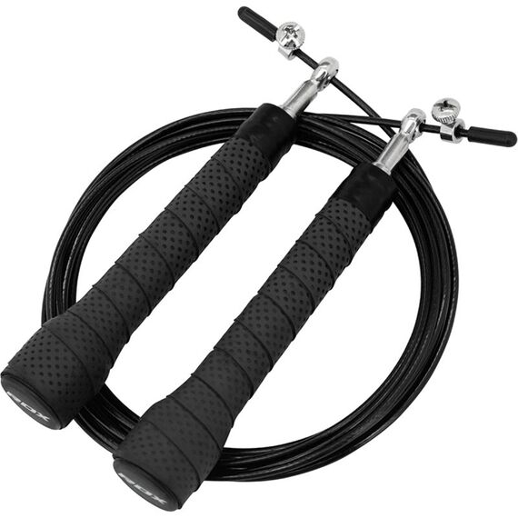 Corde à sauter avec poignées antidérapantes C11, Couleur: Noir, Longueur: 3.04m, 3 image