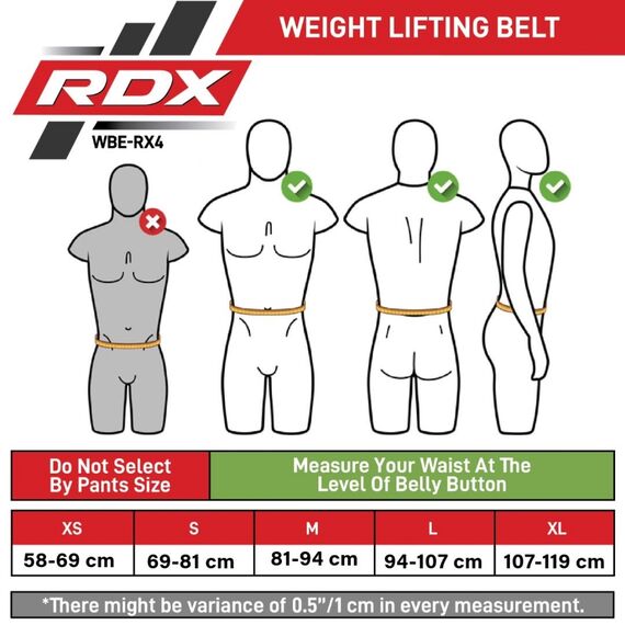 Ceinture de musculation RDX RX4 – Stabilité et confort total, Taille: M, Couleur: Noir, 4 image
