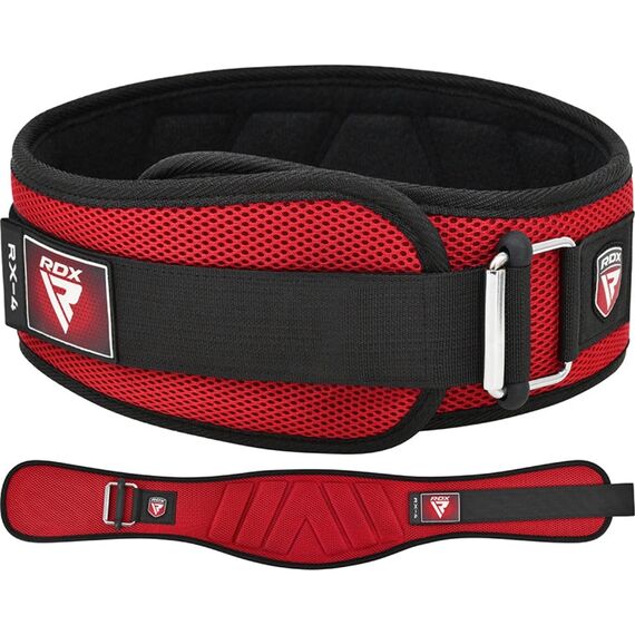 RDX RX4 Weightlifting Belt – Comfort and back support, Taglia: L, Colore: Rosso , 2 image
