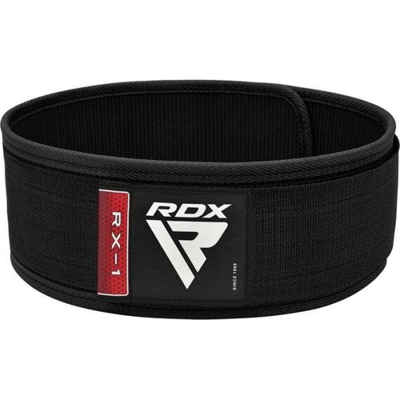 RDX RX1 Weightlifting Belt – Comfort and back support, Taglia: L, Colore: Nero