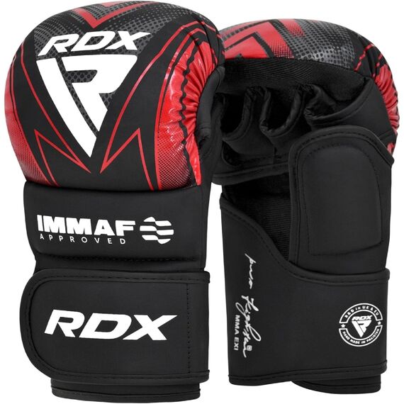 Gants de MMA RDX Shooter IMMAF – Rouge – L, Taille: L, Couleur: Rouge