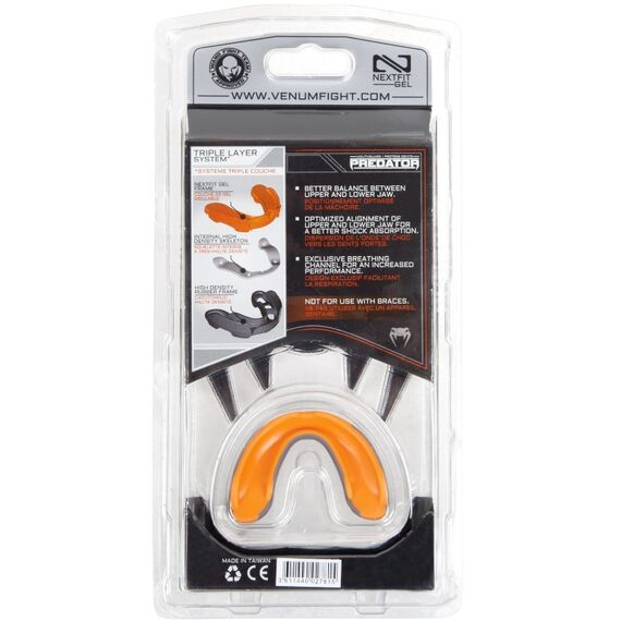 Paradenti Venum Predator – Arancione / Grigio, Taglia: Taglia unica, Colore: Arancione, 2 image