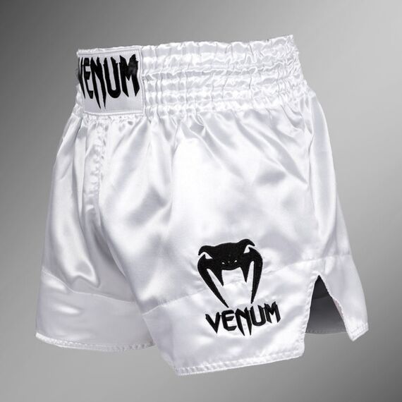 Venum Muay Thai Shorts Classic Weiß/Schwarz XL, Bekleidungsgrösse: XL, Farbe: Weiss, 5 image