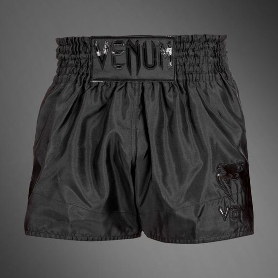 Venum Classic Muay Thai Shorts Black/Black L, Taglia: L, Colore: Nero