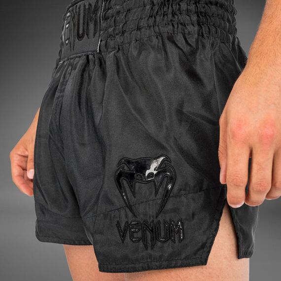 Venum Classic Muay Thai Shorts Black/Black L, Taglia: L, Colore: Nero, 3 image