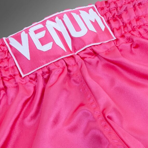 Venum Short Muay Thai Classic Rose/Blanc XL, Taille: XL, Couleur: Rose, 5 image