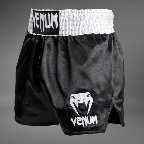 Venum Muay Thai Shorts Classic Weiß-Schwarz-Weiß M, Bekleidungsgrösse: M, Farbe: Schwarz, 3 image