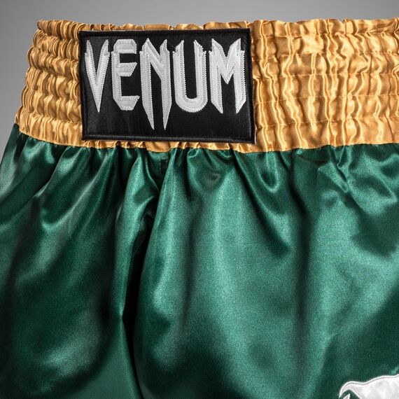Venum Classic Muay Thai Shorts Green/Gold S, Size: S, Colour: Green, 6 image