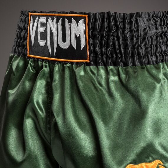 Venum Short Muay Thai Classic Vert/Noir XXL, Taille: 2XL, Couleur: Vert, 5 image