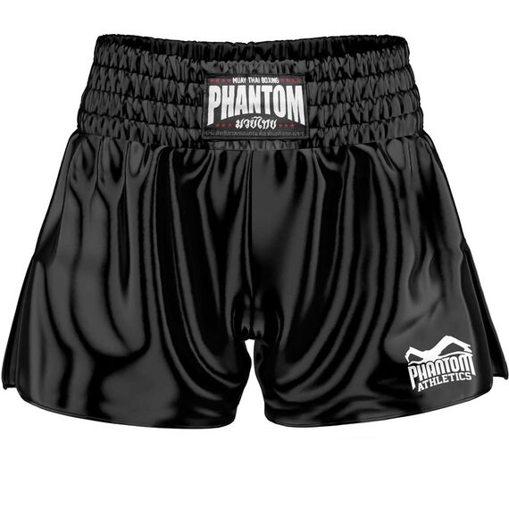Pantaloncini Muay Thai Phantom Team – Nero – S, Taglia: S, Colore: Nero