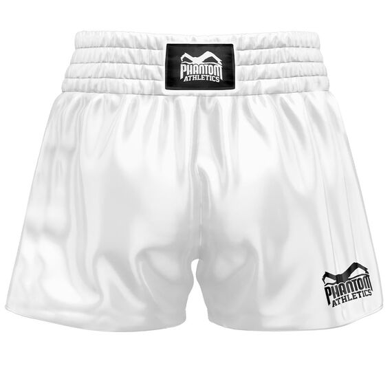 Pantaloncini Muay Thai Phantom Team – Bianco – M, Taglia: M, Colore: Bianco , 2 image