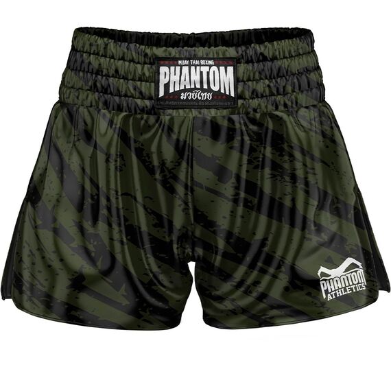 Short Muay Thai Camo Tiger Phantom – Verde – L, Taglia: L, Colore: Camouflage