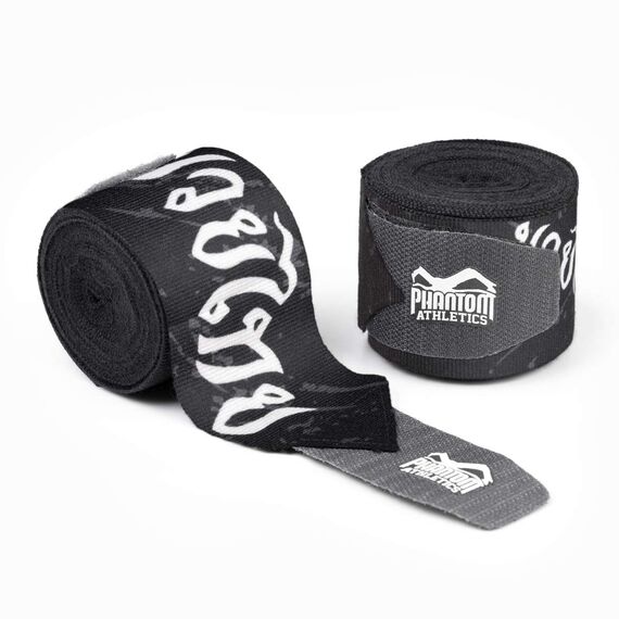 Boxbandagen Muay Thai Phantom  - 400 cm, Farbe: Schwarz, Länge: 4.0m