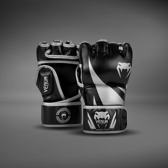 MMA Handschuhe Venum Challenger 2.0 – Schwarz / Silber – S, Bekleidungsgrösse: S, Farbe: Silber