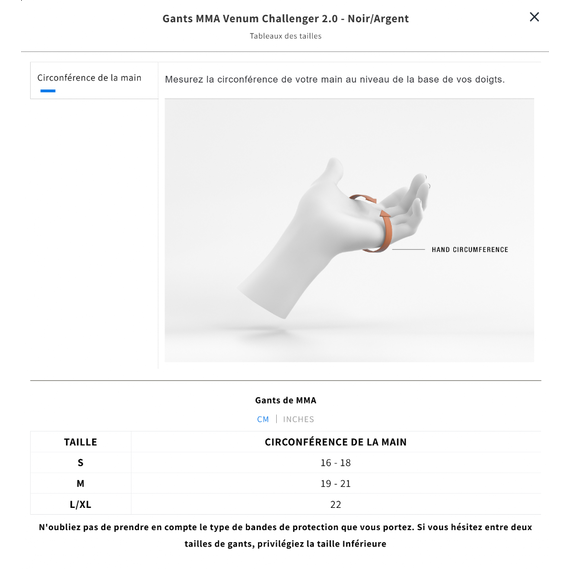 MMA Handschuhe Venum Challenger 2.0 – Schwarz / Silber – S, Bekleidungsgrösse: S, Farbe: Silber, 2 image