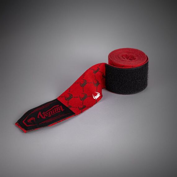Bendaggi da boxe Venum Monogram Hand Wraps Advanced – Rosso – 2.5 m, Colore: Rosso , Lunghezza: 2.5m, 3 image