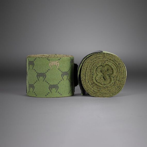 Bendaggi da boxe Venum Monogram Hand Wraps Advanced – Khaki – 2.5 m, Colore: Khaki, Lunghezza: 2.5m, 2 image