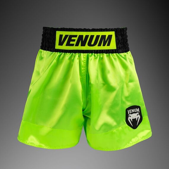 Muay Thai Shorts Venum Classic Evo – Neon Yellow/Black – M, Size: M, Colour: Yellow