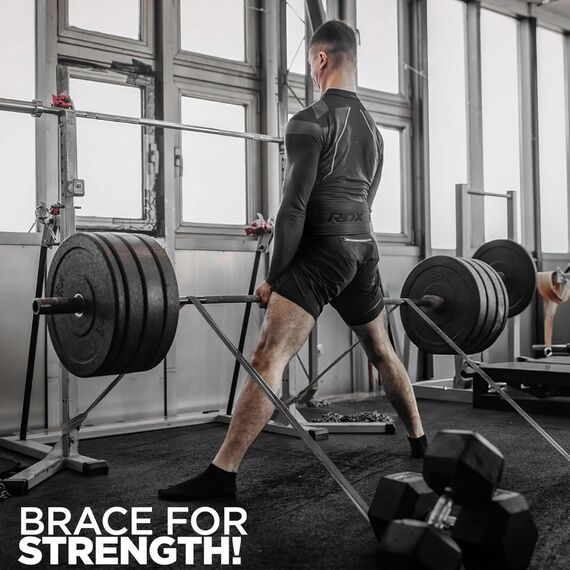 Weight Lifting Belt RDX RD10 10 mm – Black – L, Size: L, Colour: Schwarz, 5 image