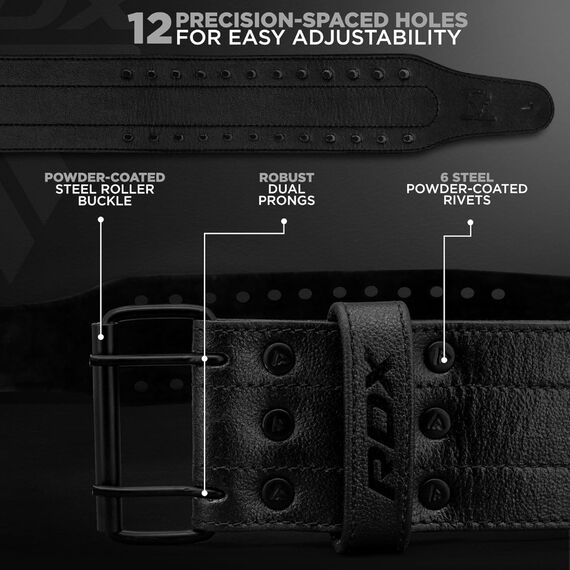 Weight Lifting Belt RDX RD10 10 mm – Black – M, Size: M, Colour: Schwarz, 6 image
