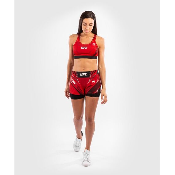 UFC Authentic Fight Night Women's Shorts - Short Fit, Size: L, Colour: Rot, Size: L, 2 image