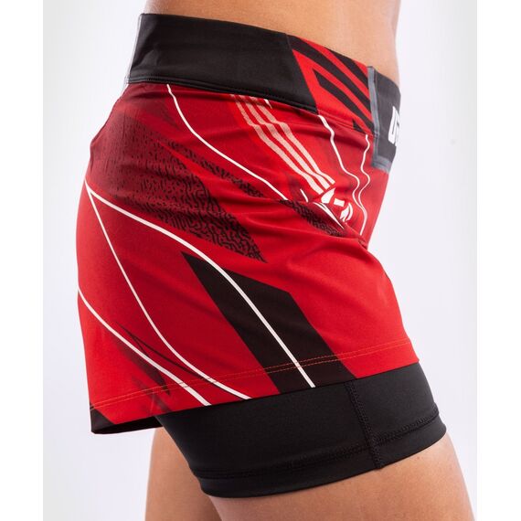 UFC Authentic Fight Night Women's Shorts - Short Fit, Size: L, Colour: Rot, Size: L, 3 image