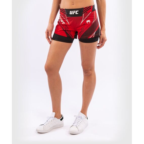 UFC Authentic Fight Night Women's Shorts - Short Fit, Size: L, Colour: Rot, Size: L, 6 image