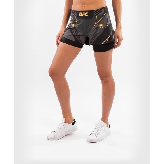 UFC Authentic Fight Night  Shorts - Kurzer Schnitt, Bekleidungsgrösse: S, Farbe: Gold, Grösse : S, 4 image