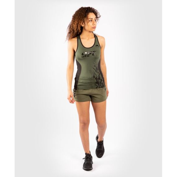 UFC Authentic Fight Week Women's Performance Tank Top, Size: L, Colour: Khaki, Size: L, 5 image