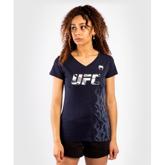 UFC Authentic Fight Week Women's Short Sleeve T-shir, Colour: Blue, Size: L
