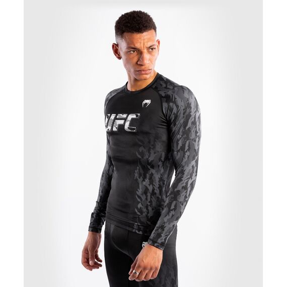 UFC Authentic Fight Week Men's Performance Long Sleeve Rashguard, Colore: Nero, Size: L, 3 image