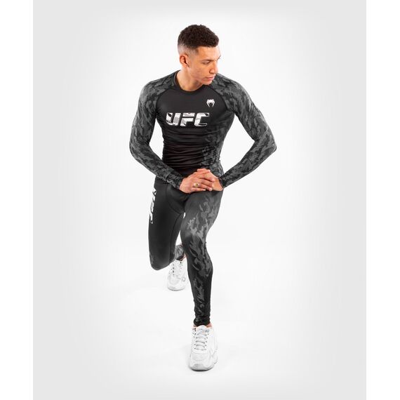 UFC Authentic Fight Week Men's Performance Long Sleeve Rashguard, Colore: Nero, Size: L, 5 image