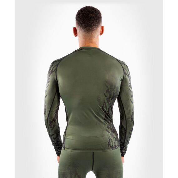 UFC Authentic Fight Week Men's Performance Long Sleeve Rashguard, Colour: Khaki, Size: L, 4 image