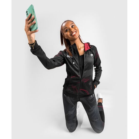 UFC Authentic Fight Week 2.0 Zip Kapuzenpullover, Bekleidungsgrösse: L, Farbe: Schwarz, 6 image