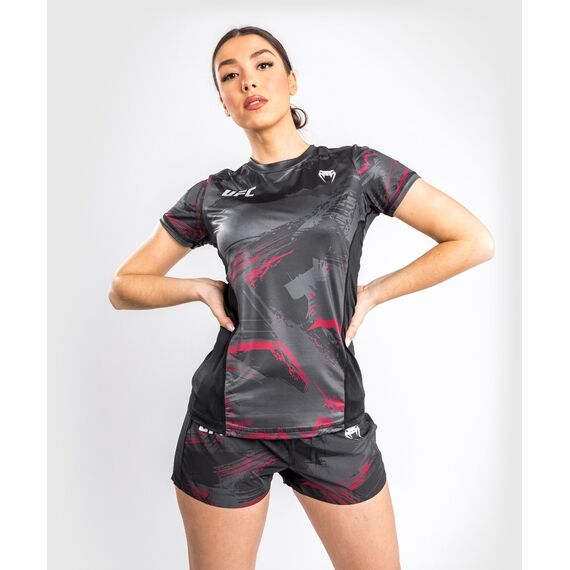 T-Shirt UFC Authentic Fight Week 2.0 Dry Tech, Taille: XS, Couleur: Noir