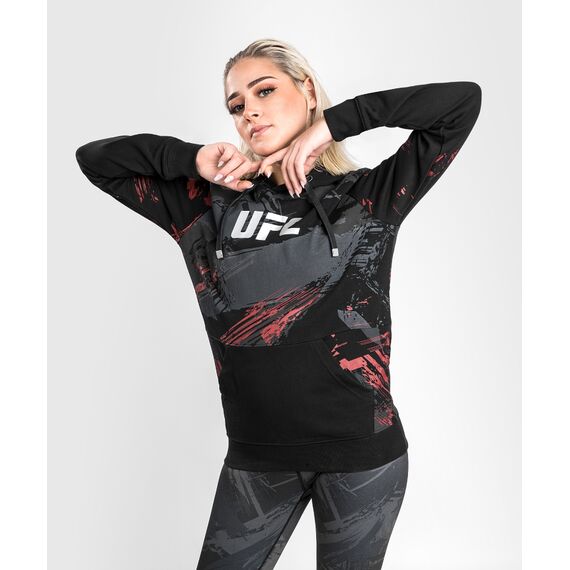 Sweat à capuche UFC Authentic Fight Week 2.0, Taille: L, Couleur: Noir