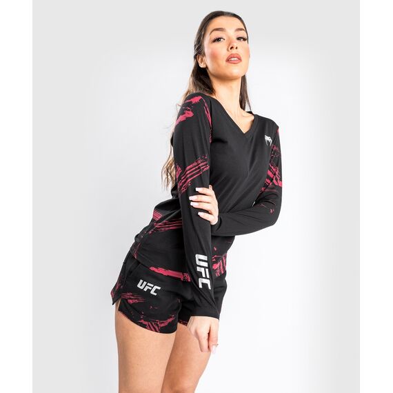 UFC Authentic Fight Week 2.0 T-Shirt - For Women - Long Sleeves, Taglia: L, Colore: Nero, 2 image