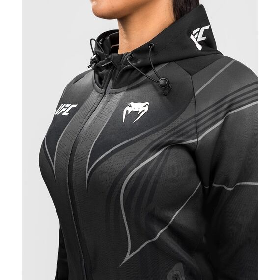 UFC Authentic Fight Night 2.0 Women's Walkout Hoodie, Taglia: M, Colore: Nero, 3 image